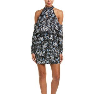NWT Parker Cold Shoulder Shift Scilla Blue Dress S
